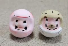 白河だるま×2(ウーパールーパーとハリネズミ)のサムネイル