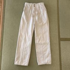 ストレートデニムパンツ　白のサムネイル