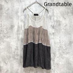 미품 [그랜터블] 캐미 서머 니트 튜닉 길이 느긋하게 얇은