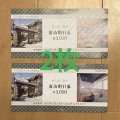 トーセイ 宿泊割引券 株主優待6,000円分のサムネイル