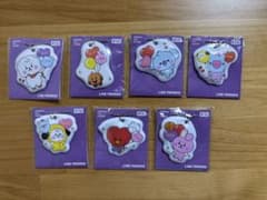 BTS BT21 PVC 매력 키링 7 개 세트 전종류 콤프