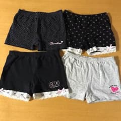 女児 オーバーパンツ4枚セット 120㎝のサムネイル