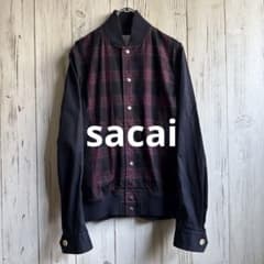 sacai チェック柄 ジャケット ブルゾン サカイ MARGIELA - メルカリ