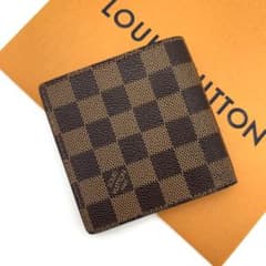 ルイ ヴィトン ポルトフォイユマルコ ダミエ エベヌ 二つ折り財布 札入れのサムネイル