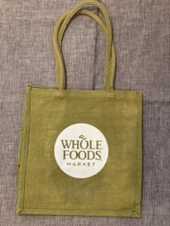 【未使用】Whole Foods エコバッグ ジュート 麻 トートバックのサムネイル