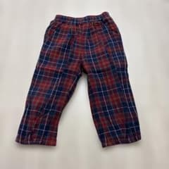 【送料込】Cottoli チェック柄 ロングパンツ 90cmのサムネイル