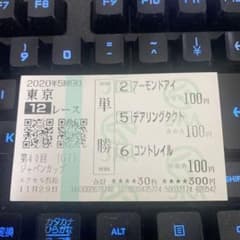 第40回 ジャパンカップ 単勝馬券 3頭セット - 3