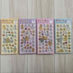 【韓国】んぽちゃむ3D CAPSULE DROP シール 4枚セットのサムネイル