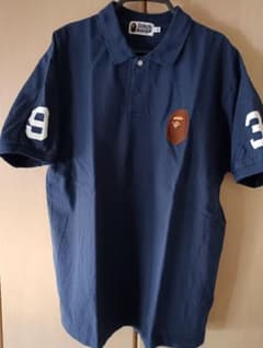 A BATHING APE ポロシャツ ネイビー 2XL - メルカリ