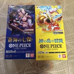 ワンピースカードゲーム　神の島の冒険 蒼海の七傑 2BOX テープ付き ワンピースカードゲーム 神の島の冒険 蒼海の七傑 計2BOX テープ付き