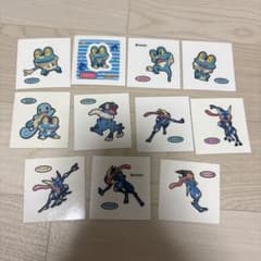 포켓몬빵 씰 케로마츠 게코가라시 겟코우가