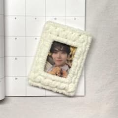 モコモコ トレカケース 編み物 白のサムネイル