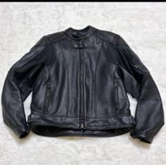 clooney ライダースジャケット　本革 XL 黒のサムネイル