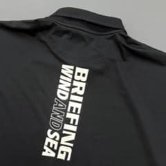 美品✨ BRIEFING WIND AND SEA 半袖 ポロシャツ 黒 XL - メルカリ