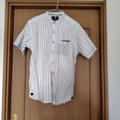 BEAMS HEART 半袖シャツ L ホワイトストライプのサムネイル