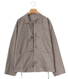 baserange ベースレンジ チェックシャツ 2024aw ブラウングレイ - メルカリ