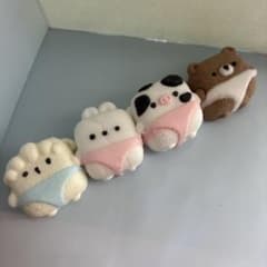 粉付きサラサラ❣️パンツを履いた動物 スクイーズ4体セット❣️ - 3