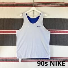 90sNIKE 銀タグ リバーシブルメッシュタンクトップ ゲームシャツ 希少