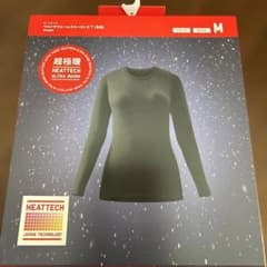 UNIQLO ヒートテック ウルトラウォーム クルーネックT ブラック M