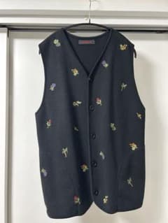 CABaN コスタリカボタニカルエンブロイダリージレ　ベスト　刺繍　花柄 CABaN ジレ ベスト コスタリカボタニカルエンブロイダリージレ 刺繍 花
