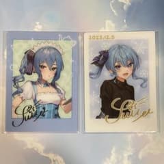 ホロライブ星街すいせい ローソンコラボ チェキ風トレーディングカード2枚セットのサムネイル