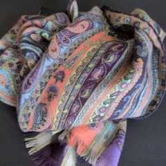 ETRO エトロ ペイズリー柄 ストール ウールシルク - メルカリ