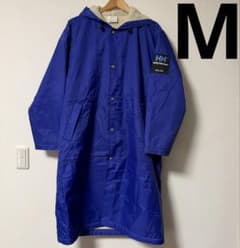 HELLY HANSEN ボア ベンチコート フード付き M ブルー - メルカリ