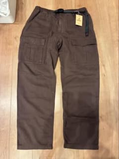 新品タグ付 Gramicci フロントカーゴパンツ ブラウン XL - メルカリ