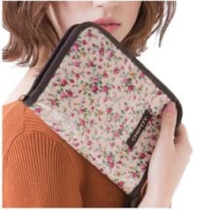 新品 母子手帳ケース 花柄 ベージュのサムネイル