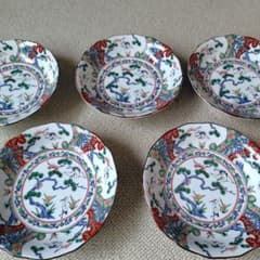 有田焼 彌左衛門 鶴 松 中皿 5枚組 - メルカリ