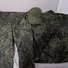 ロシア軍 BTK Group製 デジタルフローラ迷彩 実物 bdu上下 キャップ