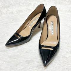 ✨未使用✨PELLICO アネッリ黒エナメル　パンプス　ポインテッドトゥ22.５ PELLICO ペリーコ アネッリ パンプス 38 エナメル ポインテッド