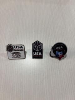 USA Pavilion ピンバッジ 3点セット - メルカリ