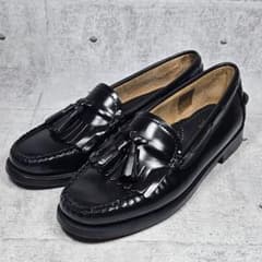 G.H.BASS キルトタッセルローファー 本革 レザー ブラック 23.5cm