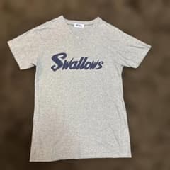 東京ヤクルトスワローズ　グレー Vネック Tシャツ M つば九郎のサムネイル