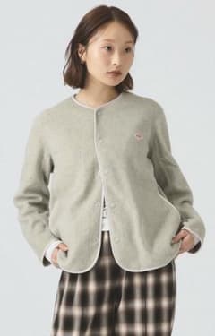DANTON ダントンフリース ノーカラー ジャケットのサムネイル