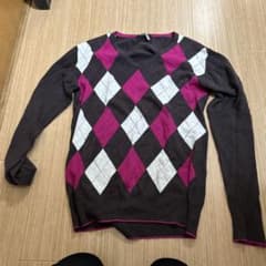 Burberry Black Label アーガイルニットセーター サイズ2 - メルカリ