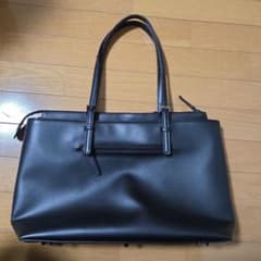 ブラック 合成皮革 ビジネスバッグのサムネイル