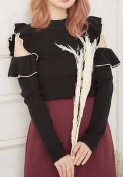 INGNI 配色フリルニット長袖のサムネイル