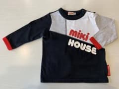 ミキハウス mikihouse 長袖Tシャツ ロゴTシャツ 80サイズ