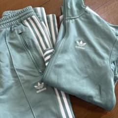 adidas ジャージ上下セット ミントグリーン - メルカリ