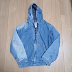 Carhartt デニムジャケット フーディー チェック裏地のサムネイル