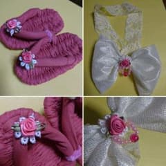 限定１セット【baby】布わらじ&ヘアバンドのサムネイル