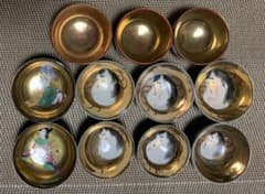 九谷焼 金盃の装飾 お猪口 11個セットのサムネイル