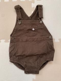 POLO Baby ブラウン　デニム　オーバーオール　80cmのサムネイル