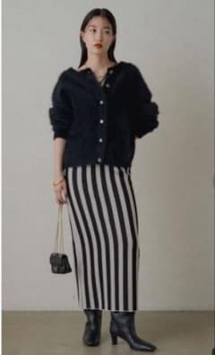 【Loungedress】 ジャガードニットスカート　　ラウンジドレスのサムネイル