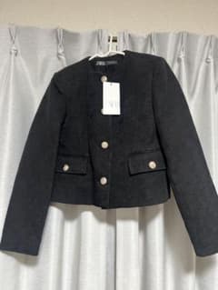 ZARA ブラック テーラードジャケット XSのサムネイル