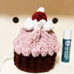 ☆ハンドメイド☆ もちもちカップケーキ風 巾着袋のサムネイル