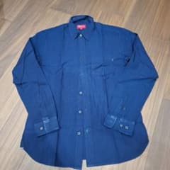 Supreme 長袖シャツ ネイビー Sのサムネイル