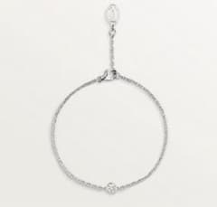 最終値下げ カルティエ ブレスレット ダムール ホワイトゴールド